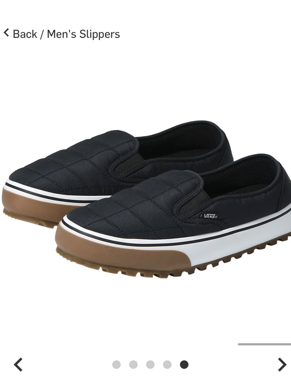 Vans Snow Lodge Vansguard Slipper Shoes Men’s Size 8